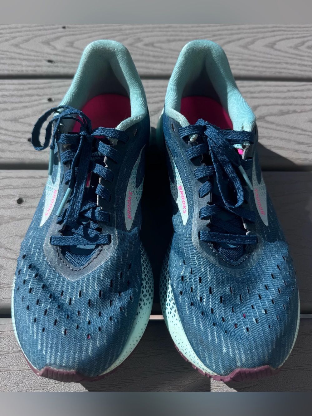 Brooks Hyperion Tempo Running Shoes Blue Aqua Pink Women’s 7.5